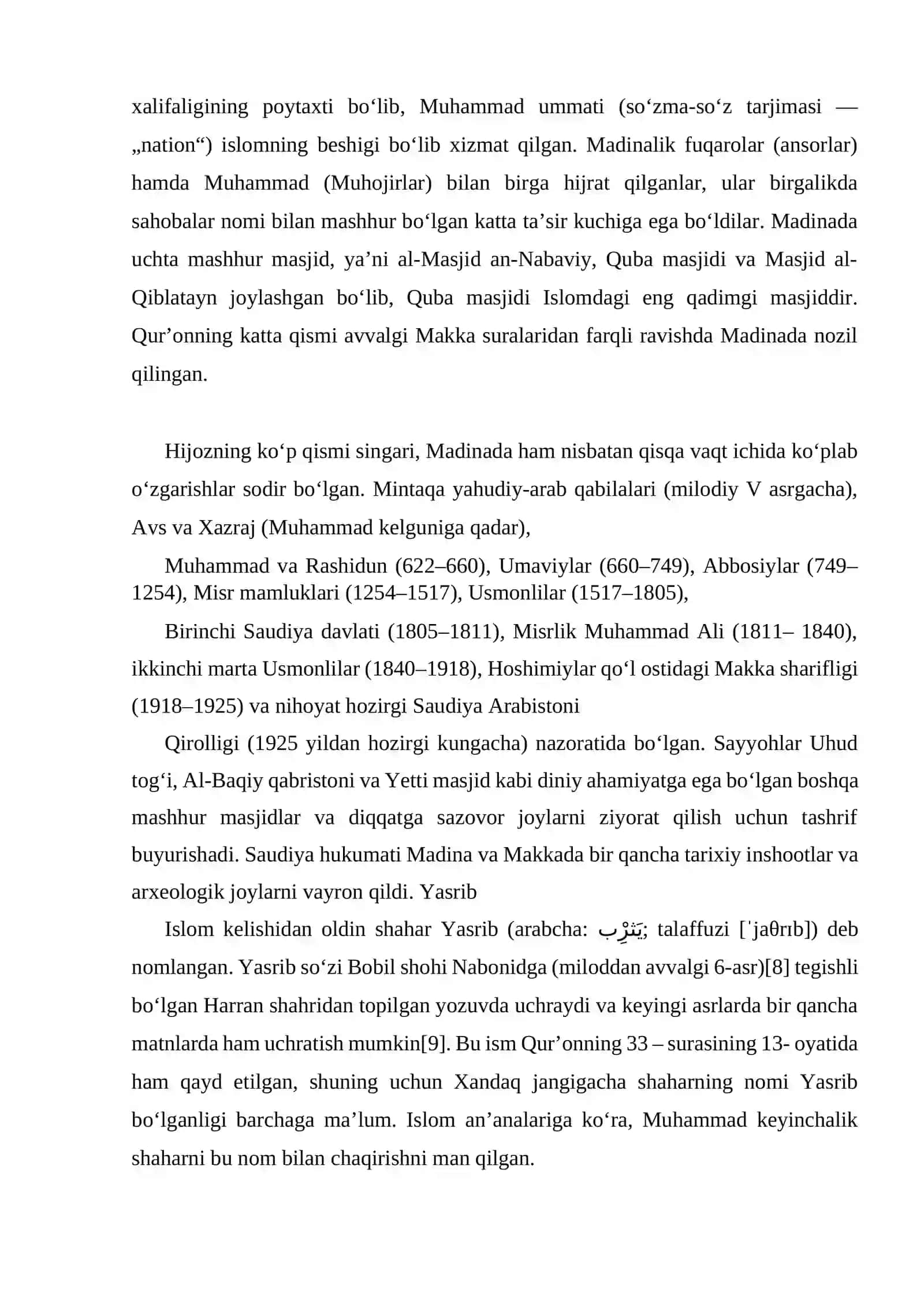 Madinada islom davlatining vujudga kelish dastlabki halifalar. 4