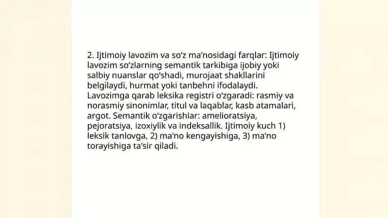 Soʻz semantikasidagi ijtimoiy komponentlar 4