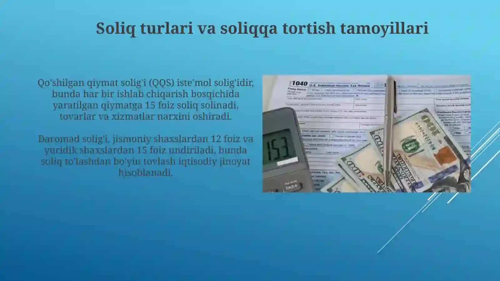 Soliq tizimi tushunchasi 4