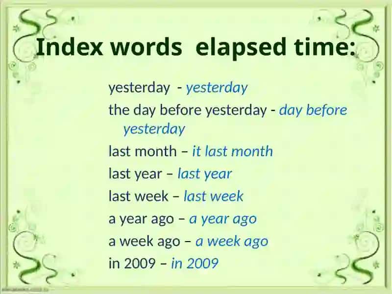 The Past Simple Tense 4