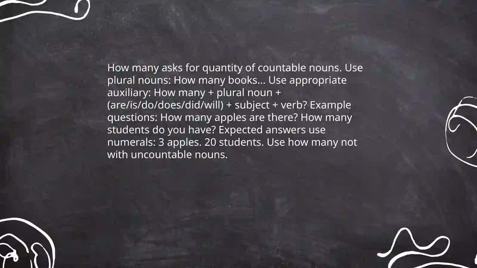 Difference between "How many" and "How much" 4