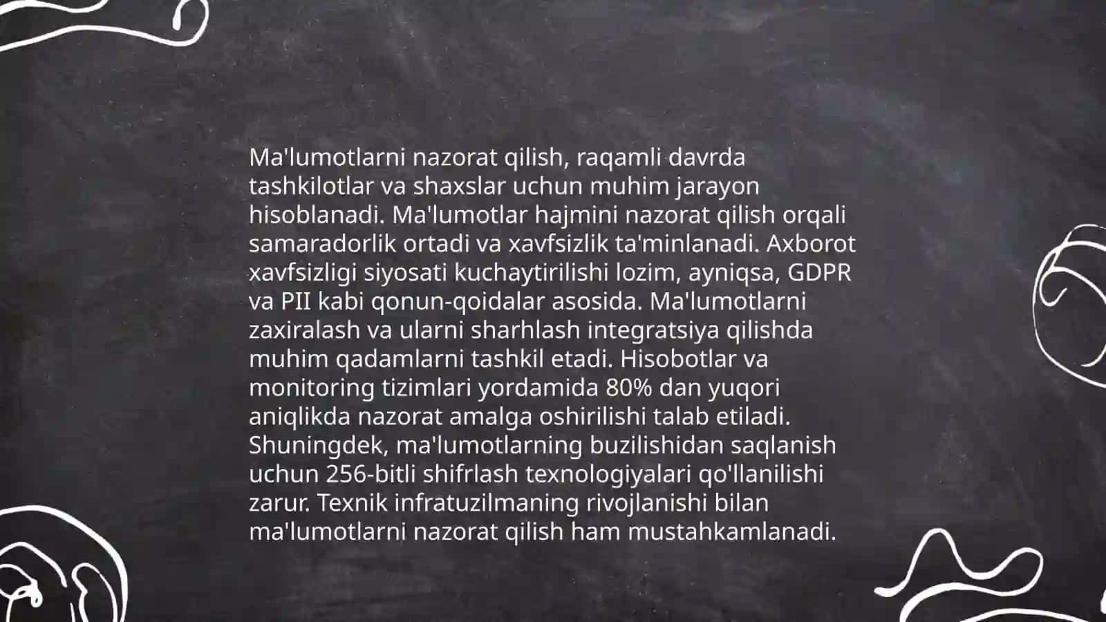 Ma'lumotlarni ifodalash bosqichlari 4