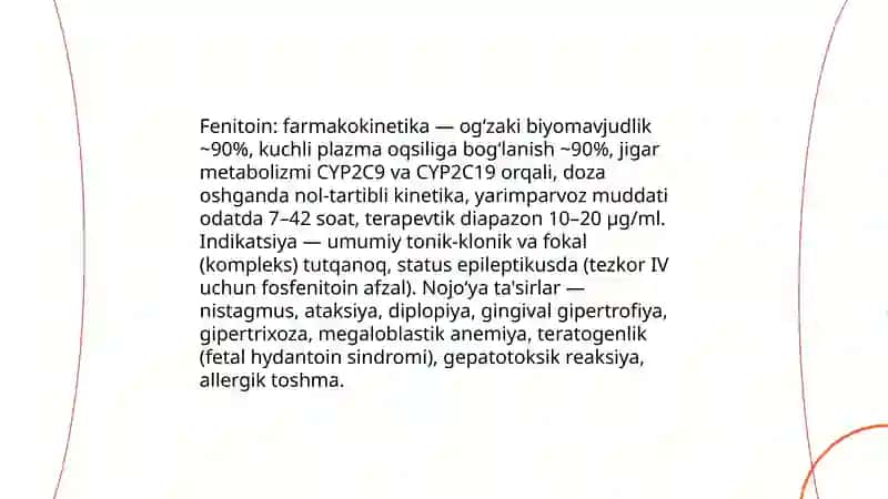 Epilepsiyaga qarshi vositalar 4