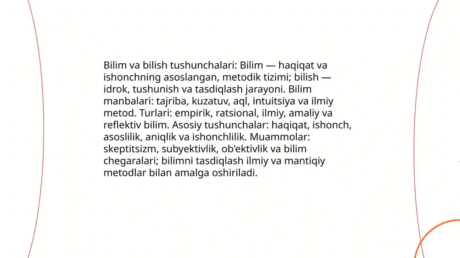 Bilish falsafasi 4