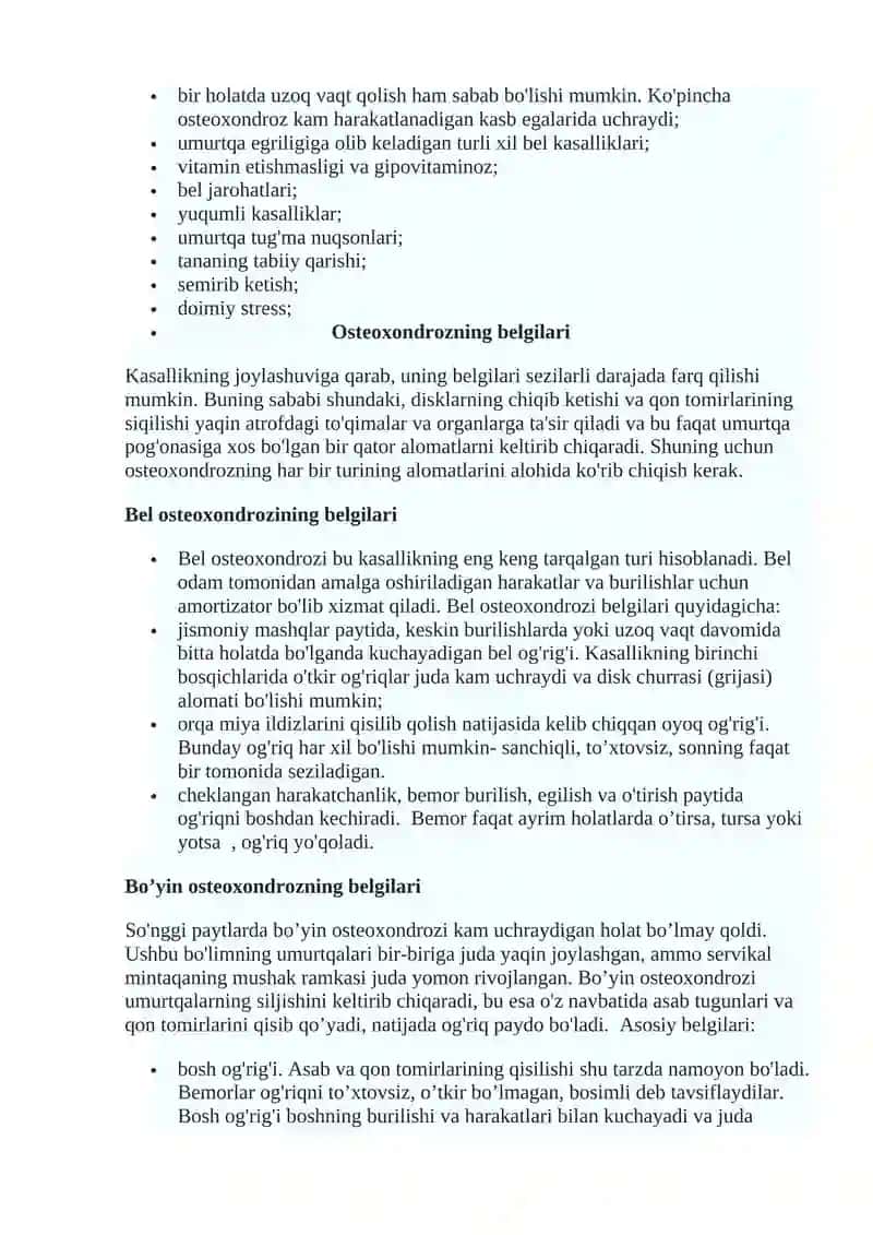 Umurtqa osteoxondrozi 4