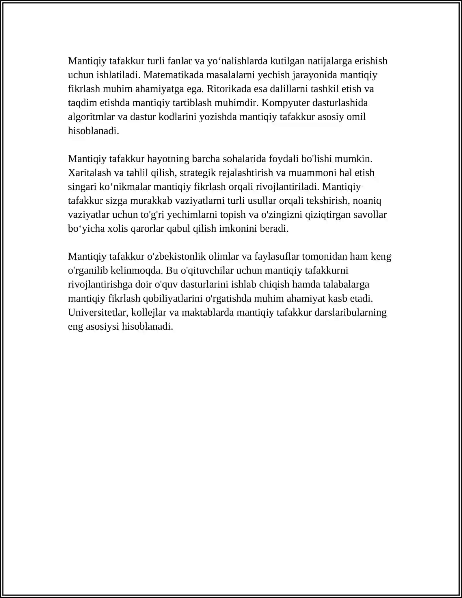 TAFAKKURNING MANTIQIY SHAKLLARI VA QONUNLARI 4