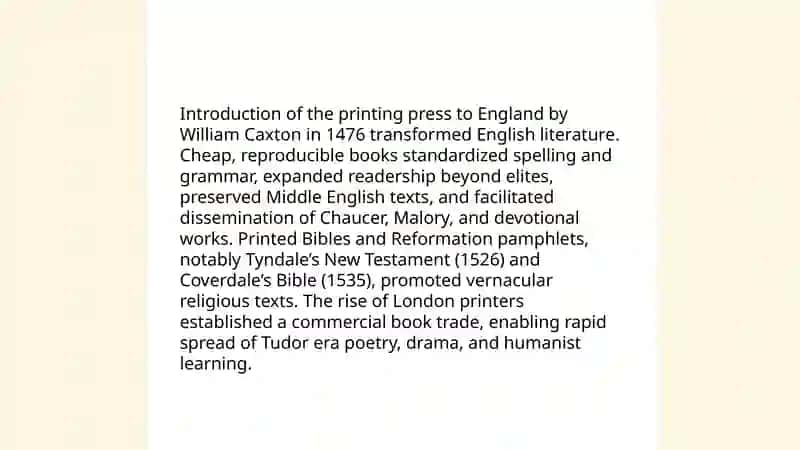 Renaissance in English literature 4