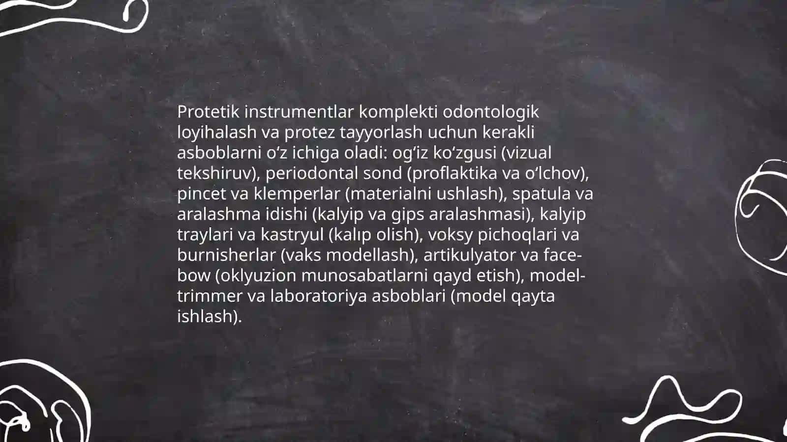 Qo‘llaniladigan tibbiy asbob – uskunalar 4