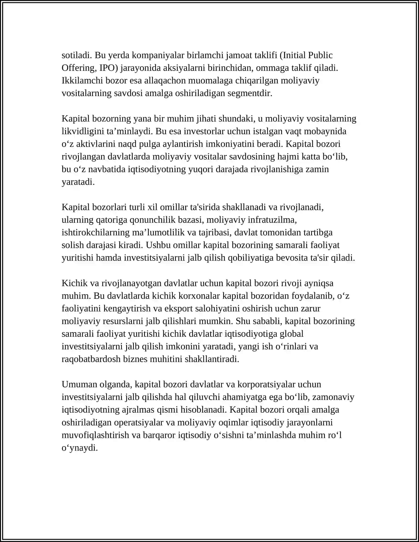 KAPITAL BOZORINI TARKIBIY TUZILISHI 4