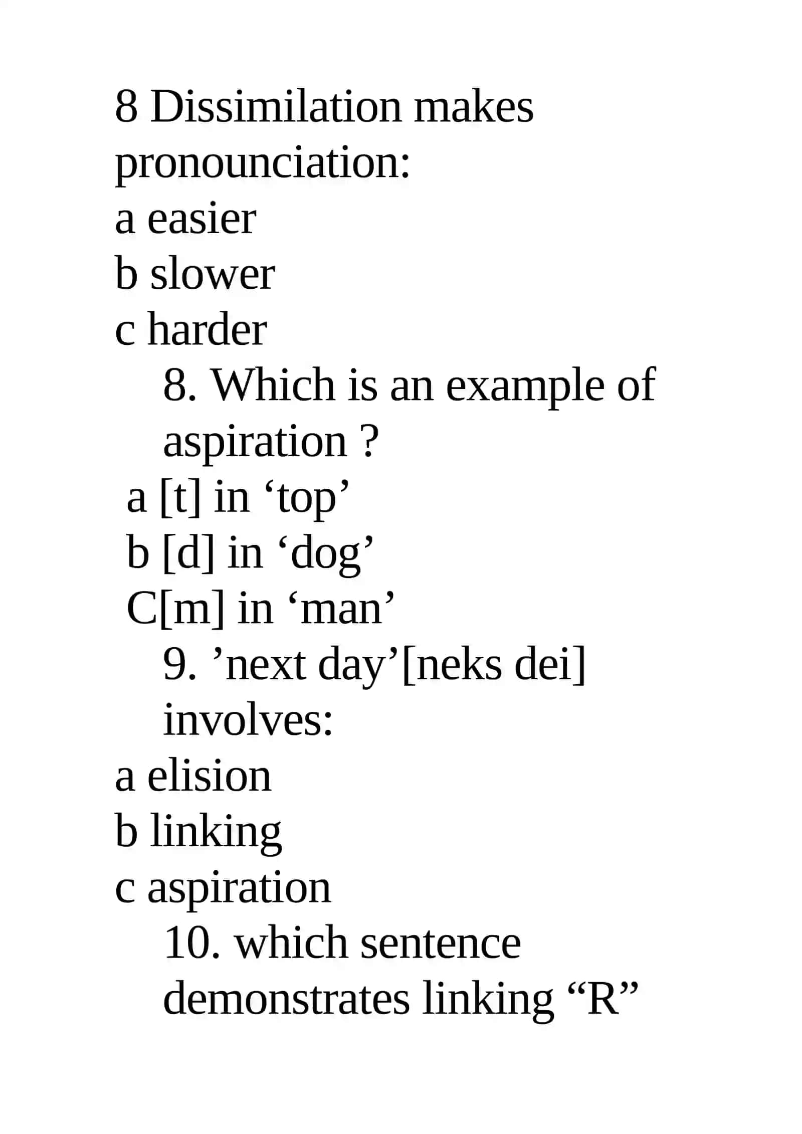 Lecture 8. The Aspects of Connected Speech 4