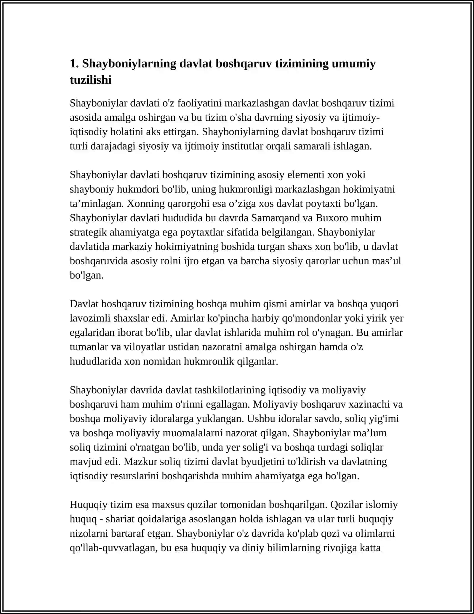 SHAYBONIYLARNING DAVLAT BOSHQARUV TIZIMI 4