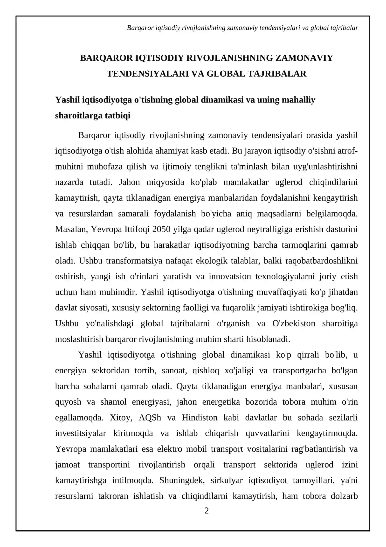 Barqaror iqtisodiy rivojlanish 4