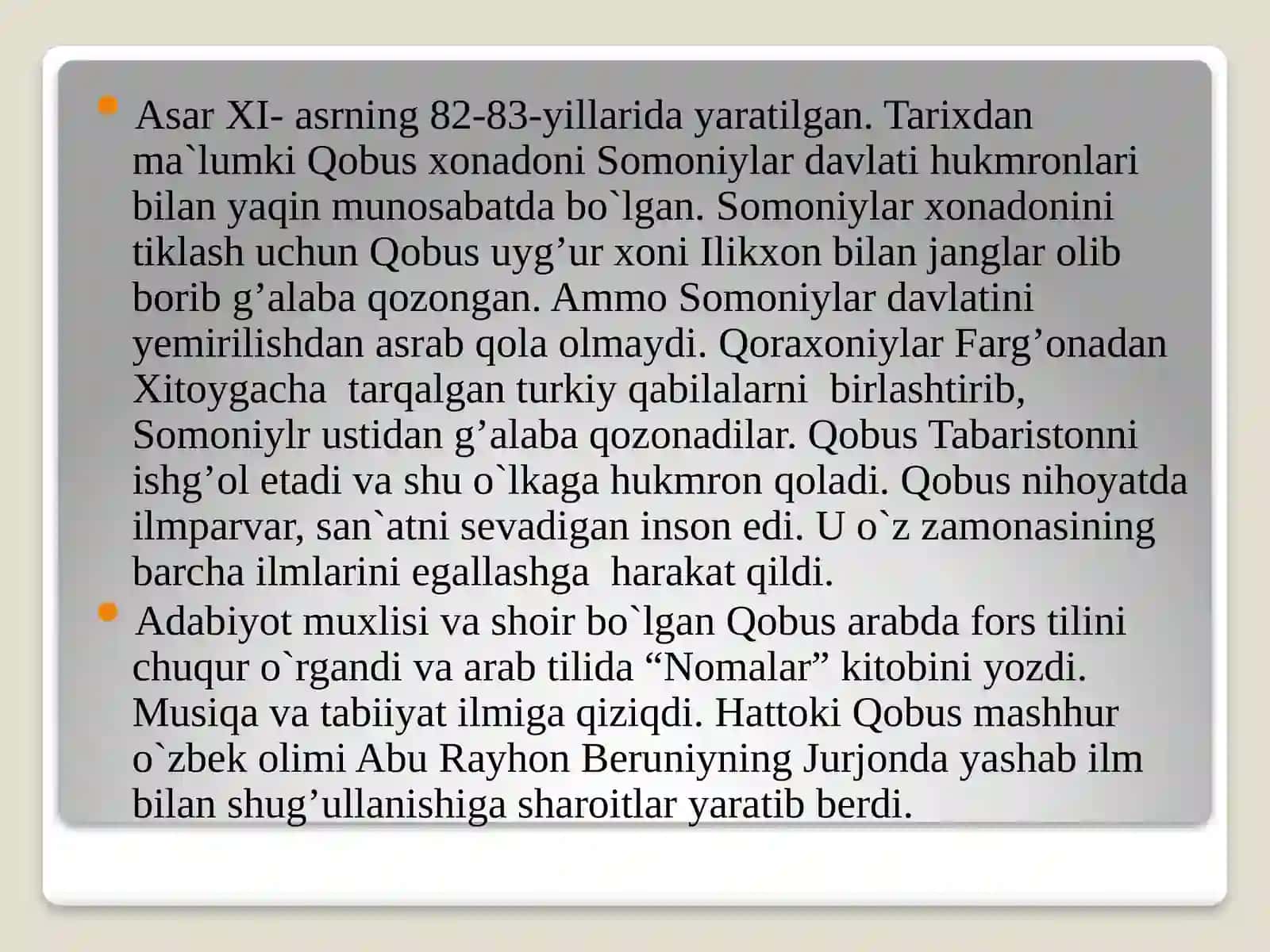 KAYKOVUS ASARLARIDA NOTIQLIK SAN`ATI MASALALARI 4