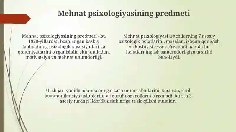 Mehnat psixologiyasi 4