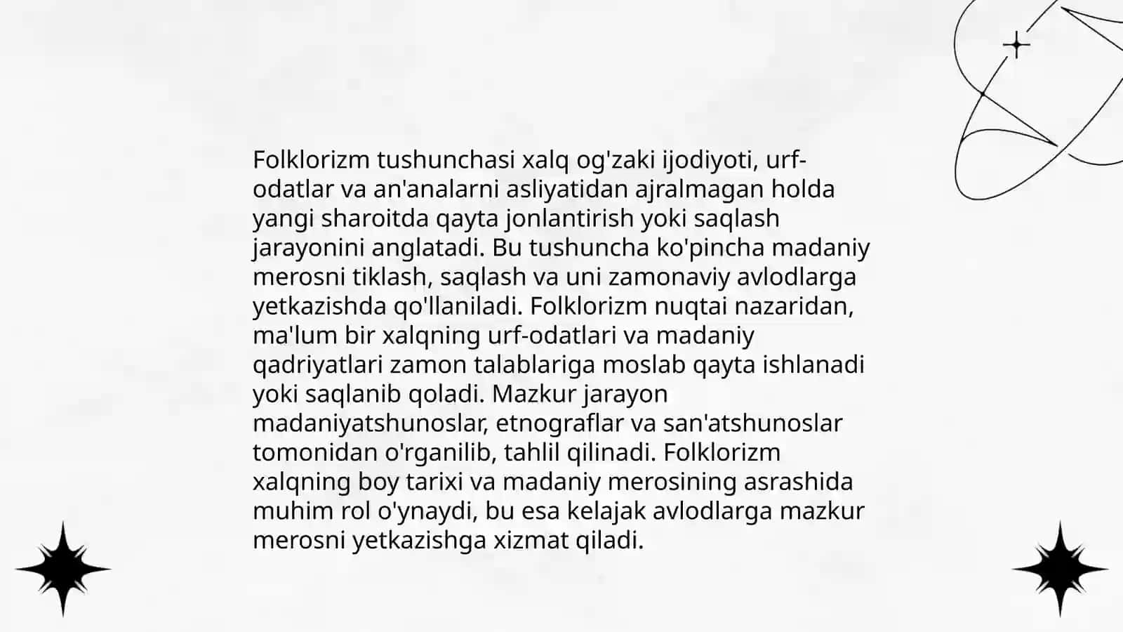 Folklor va badiiy adabiyot munosabatlari 4