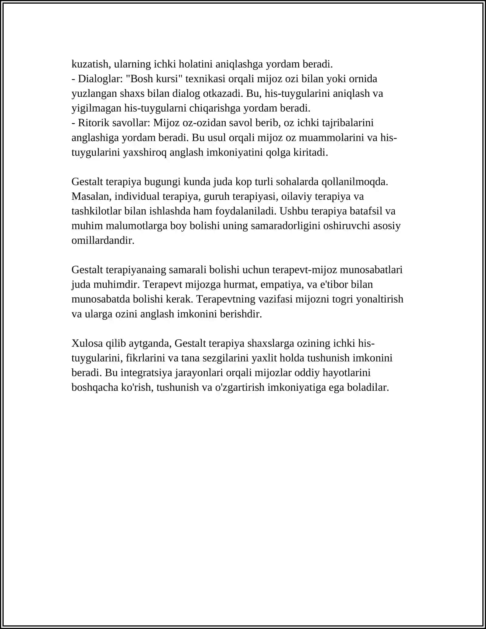 F.PERLS NING KONSULTATIV YONDASHUVI 4