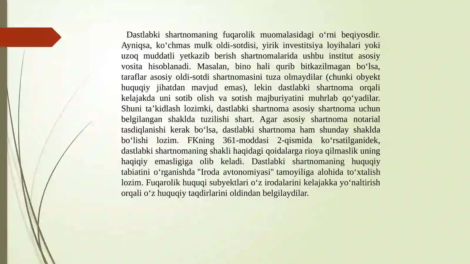 DASTLABKI VA ASOSIY SHARTNOMALAR 4