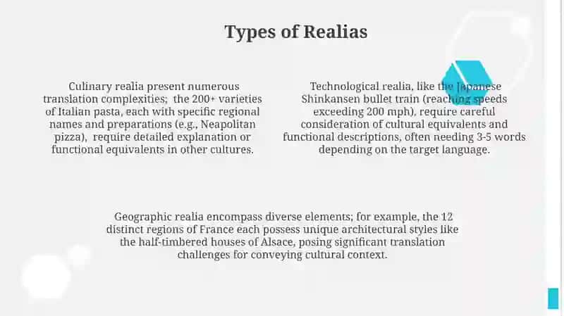 Realias and their translation 4