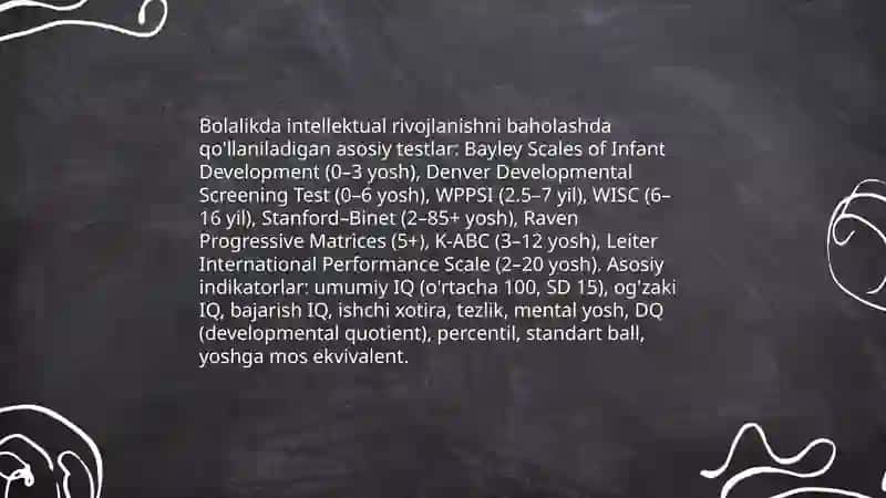 Ontogenezda psixodiagnostika metodlaridan foydalanish 4
