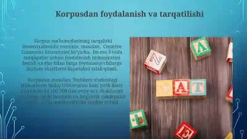 Lingvistik korpus tuzish bosqichlari 4