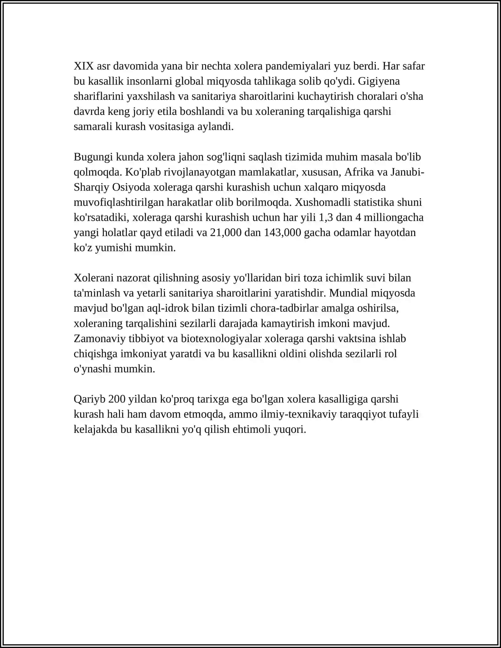 Xolera kasalligi 4
