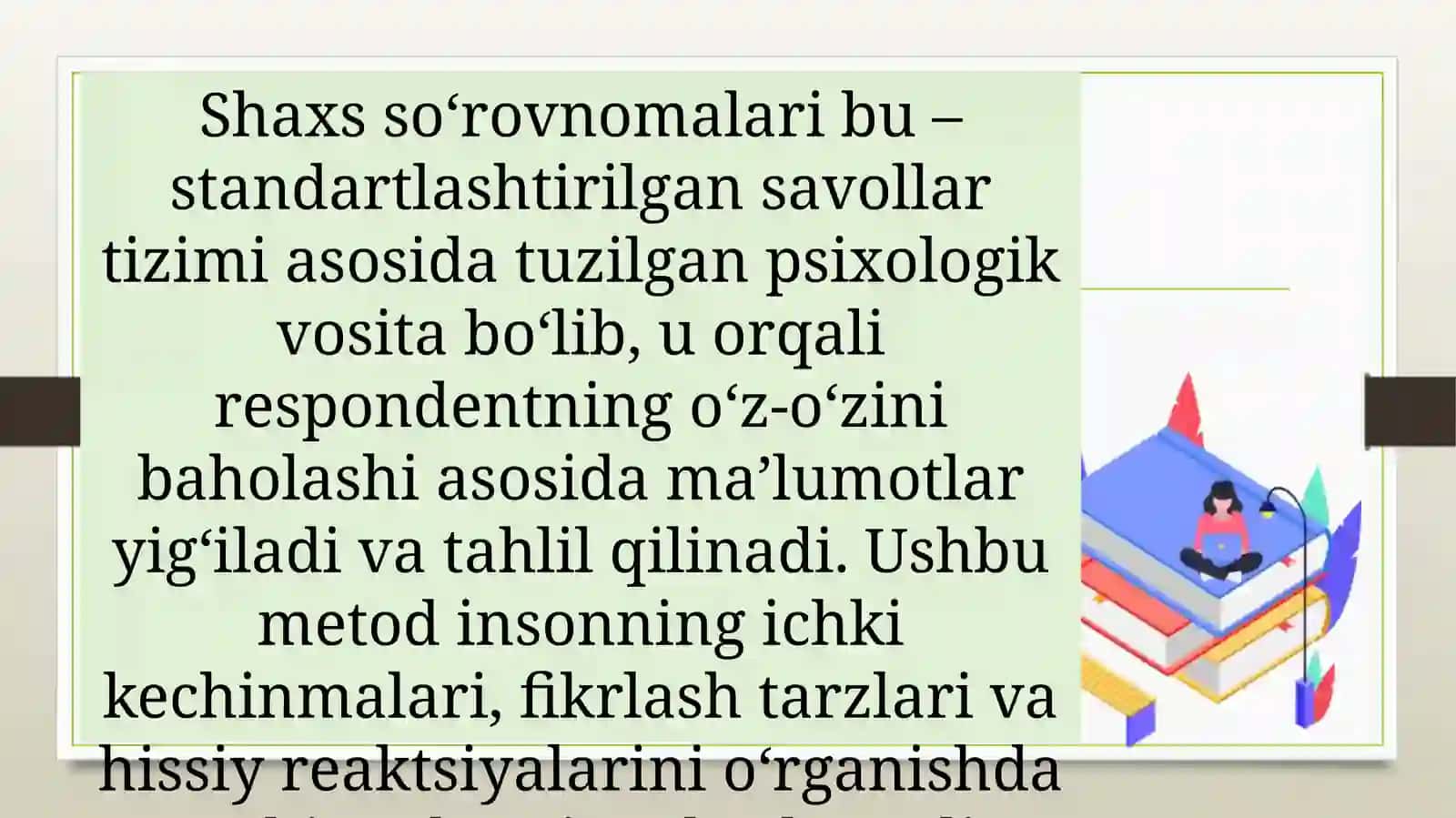 Shaxs so‘rovnomalari 4