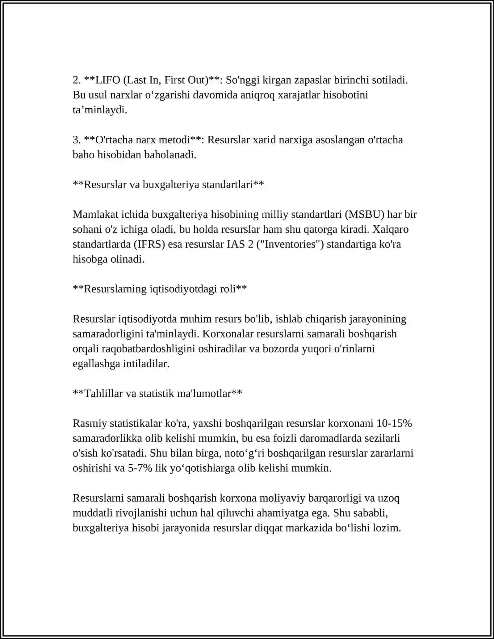 Buxgalteriyada Reskni Hisoblash 4