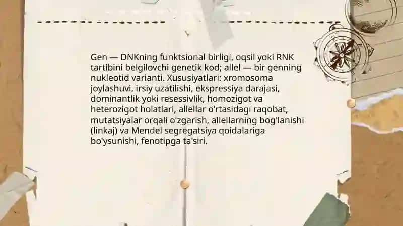 Umumiy genetika 4