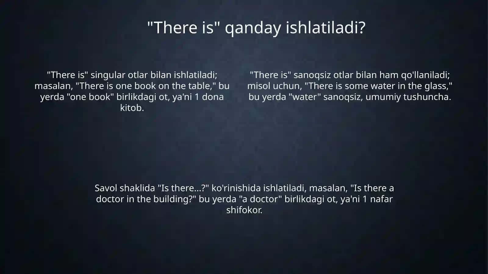 There is there are verbs 4