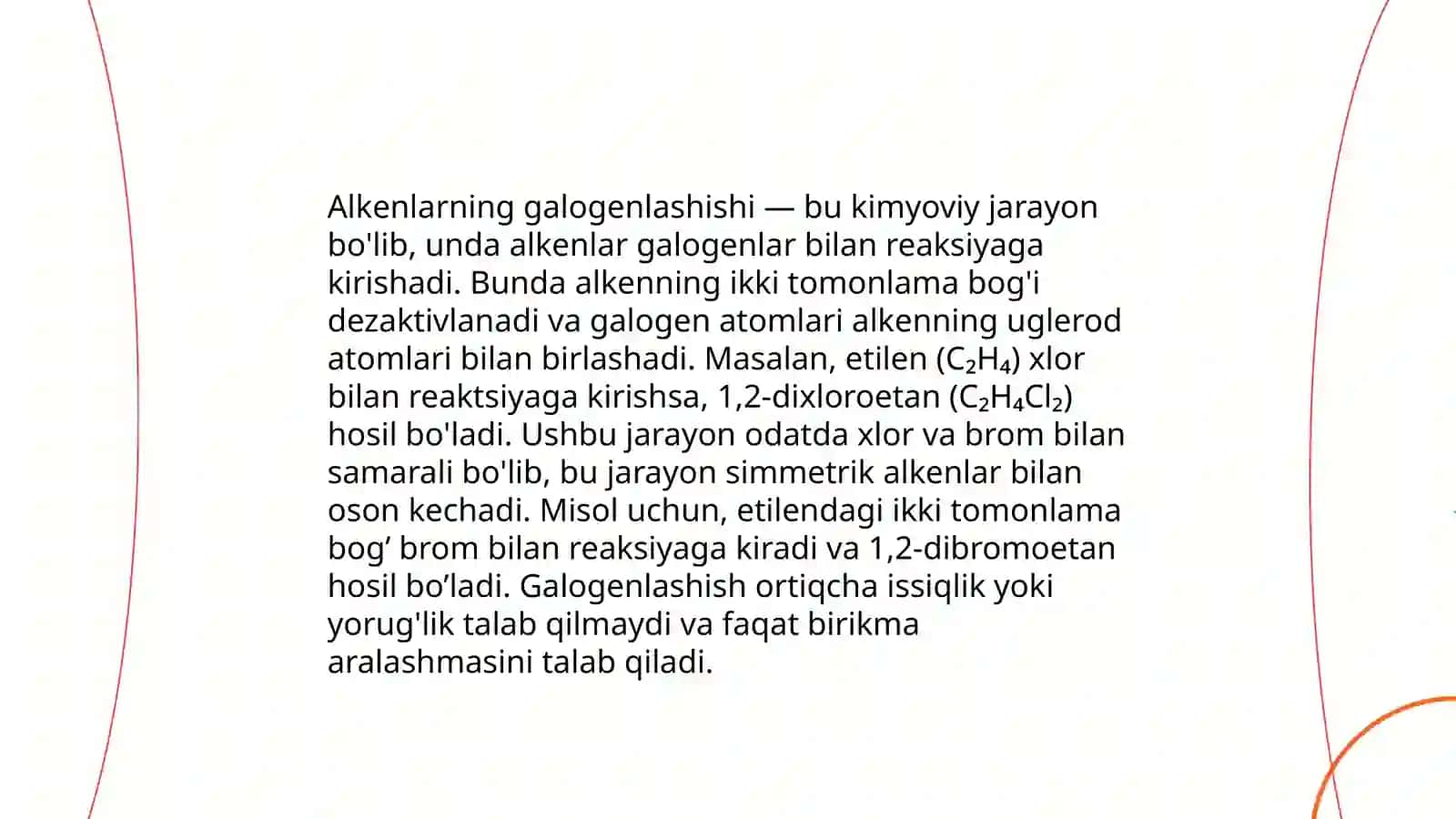 Alkenlarga xos sifat reaksyalari 4