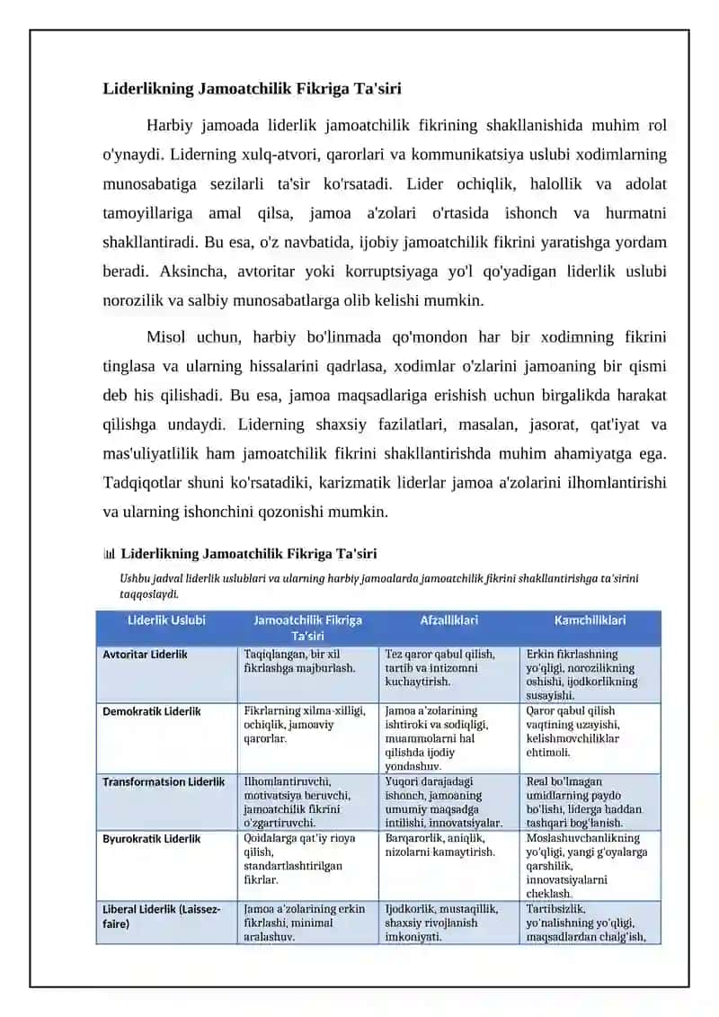 Jamoada jamoatchilik fikrining shakllanish omillari 4