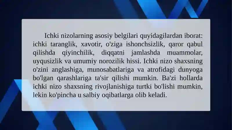 Nizolar psixologiyasi fanidan 4