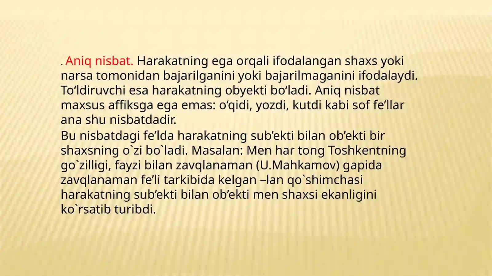 Fe’l so’z turkumi 4