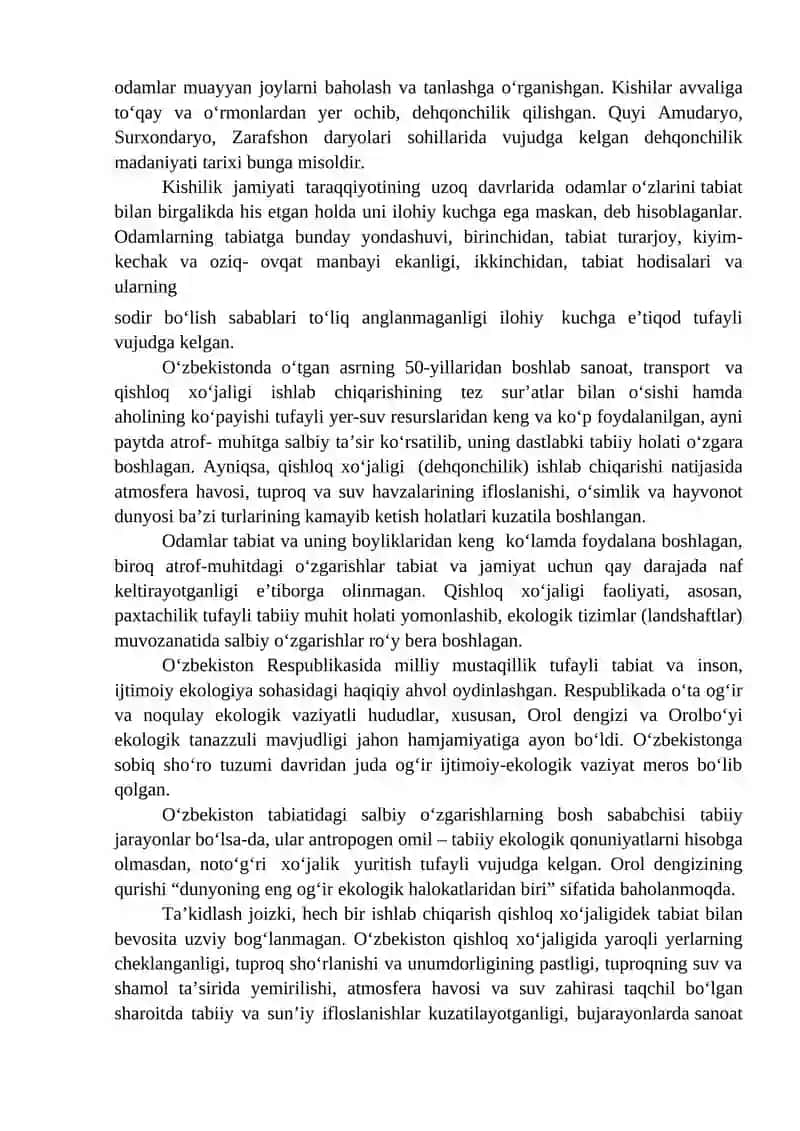 Ekologik Iqtisodiyot va Atrof Muhit 4