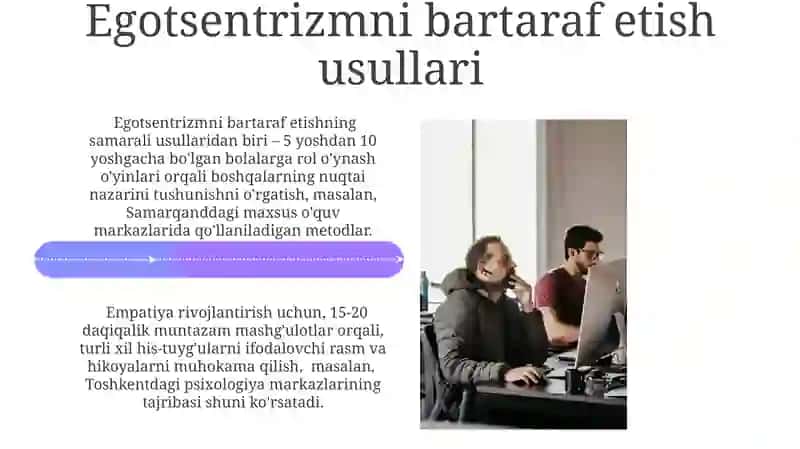 Egotsentrizm va ijtimoiy munosabatlar 4