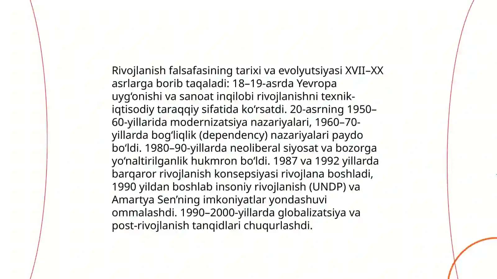 Rivojlanish falsafasi 4