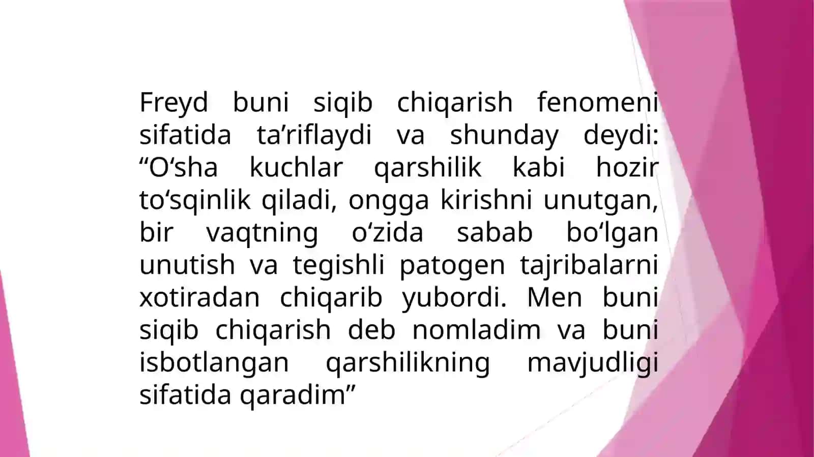 Psixalogik himoya mexanizmlari va ularning diagnostik metodlari 4