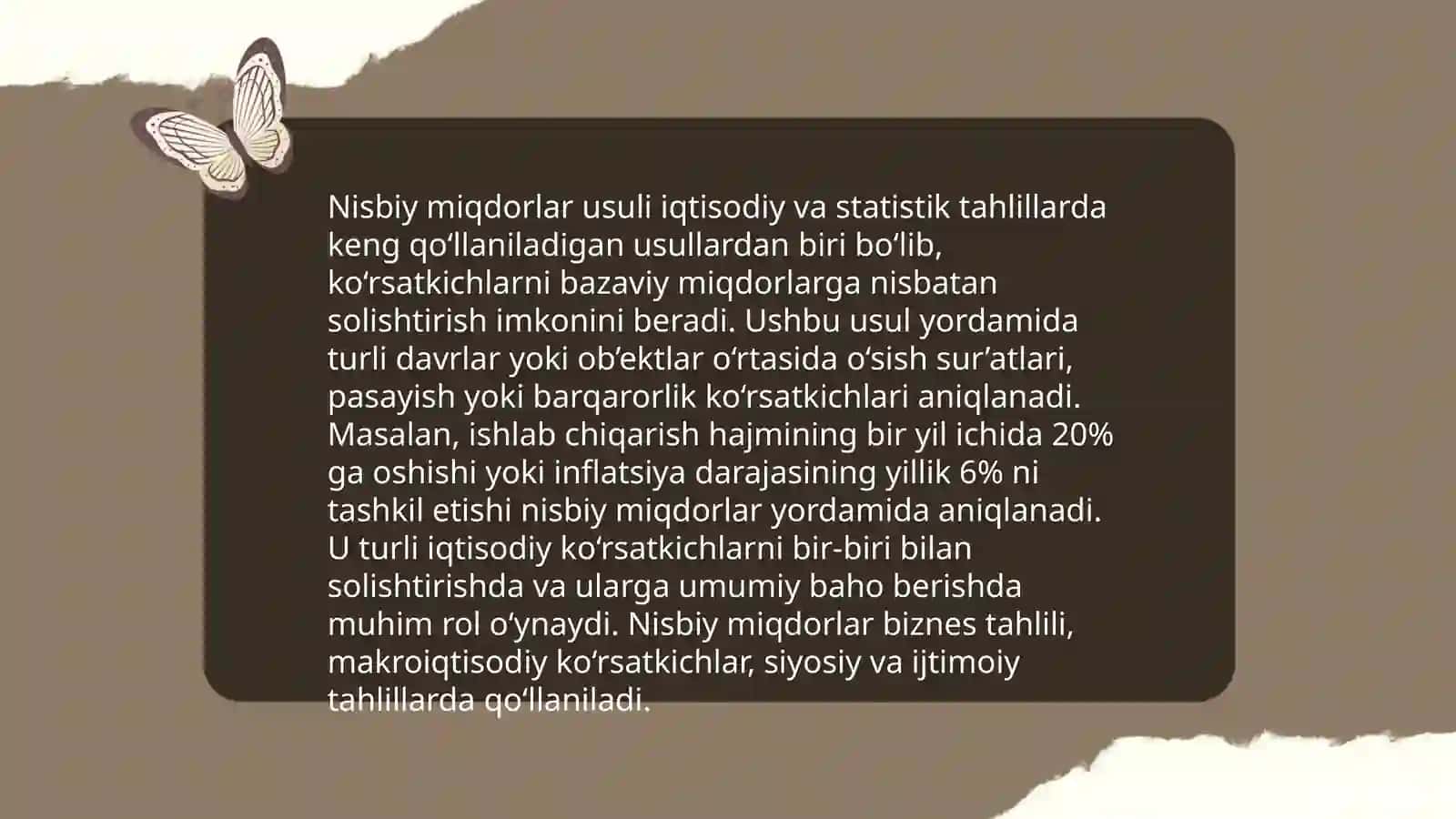 Nisbiy miqdorlar usuli 4