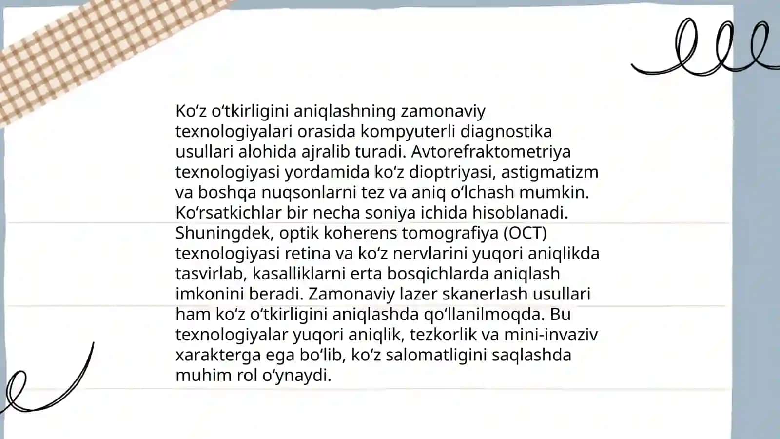Ko‘z o‘tkirligini baholash usullari 4
