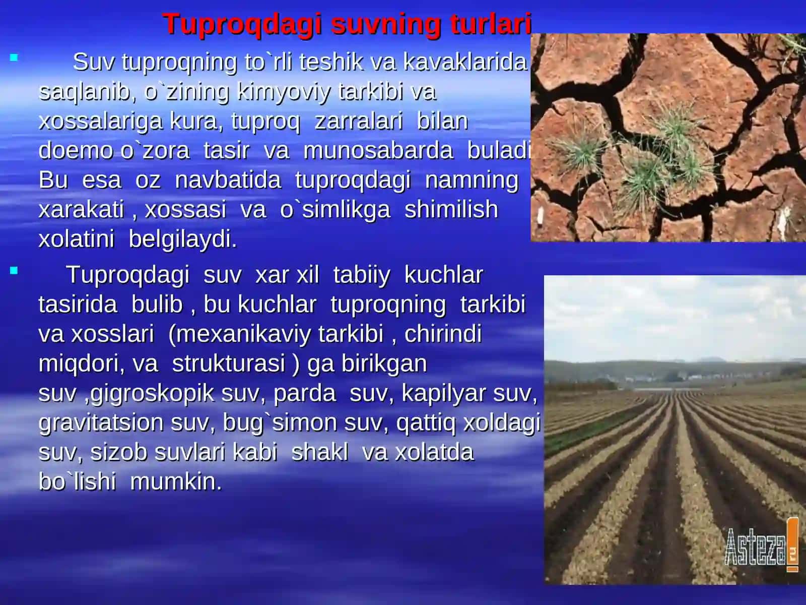 Tuproq tarkibidagi suv 4