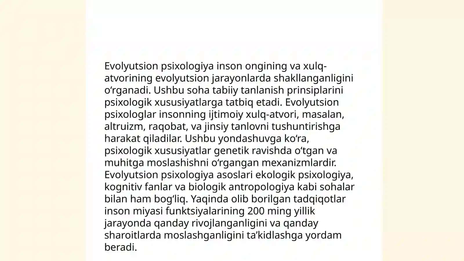 Psixologiyaning filogenetik taraqqiyoti 4
