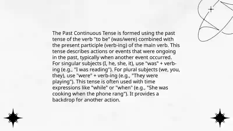 Past Simple and Past Continous Tense 4