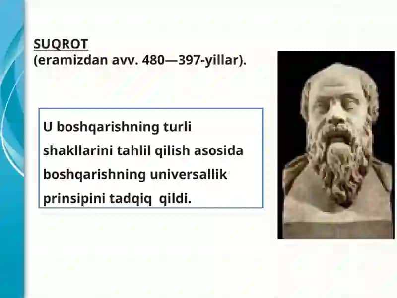 Menejmentning rivojlanish tarixi va hozirgi holati. 4