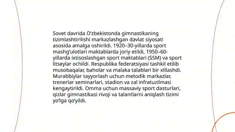 Oʻzbekistonda gimnastikani rivojlanish tarixi 4