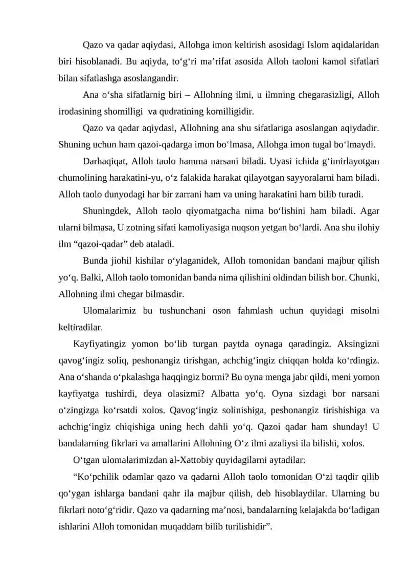 Islom dinining aqidaviy yo`nalishlari va maktablari 4