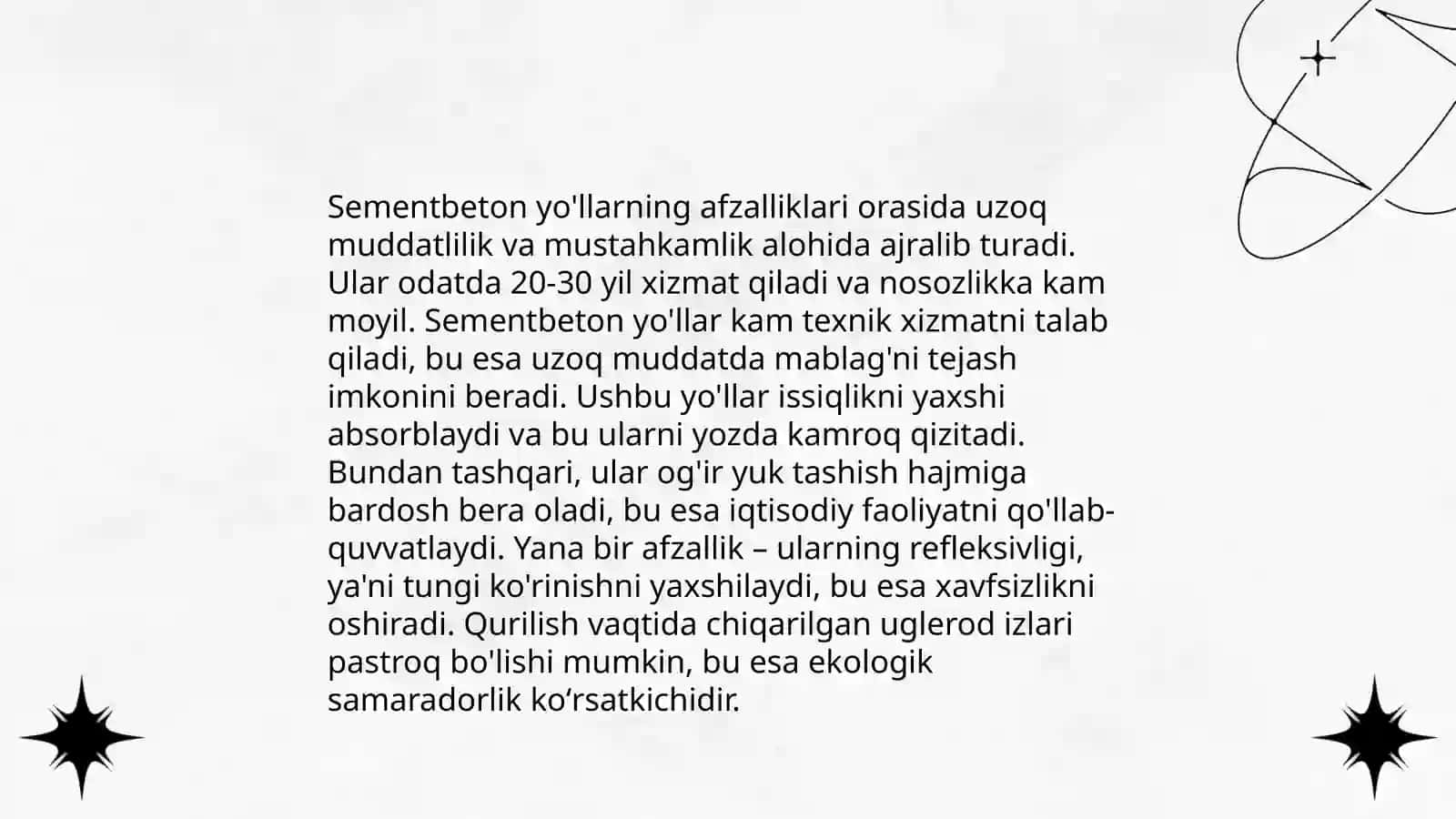 Sementbetonlarning yol qurilishida qollanilishi 4