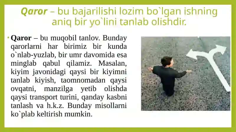 Boshqaruv qarorlarining qabul qilish tartibi 4