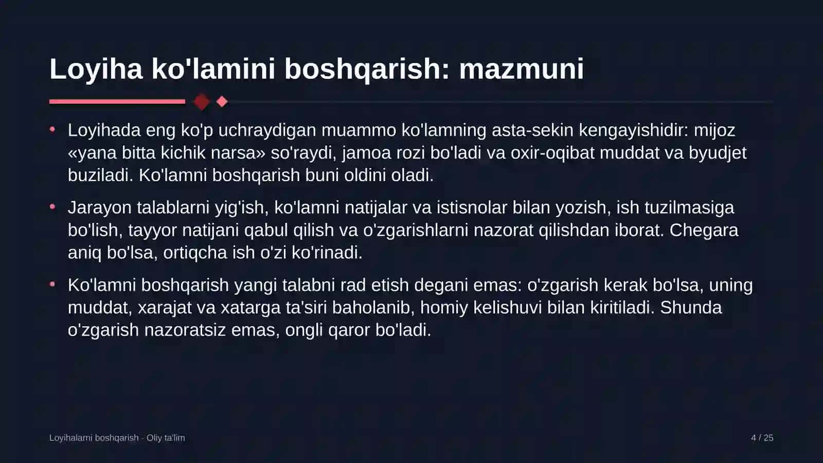 aqlli shahar loyihalarida loyiha ko'lamini boshqarish 4839 4