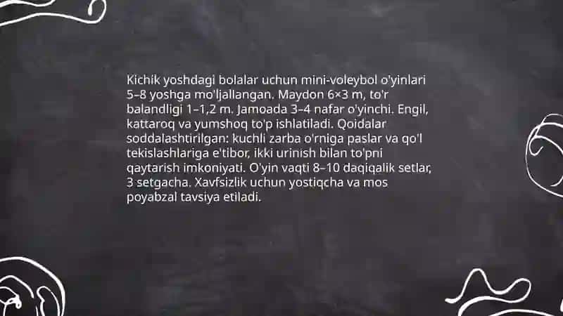 VOLEYBOL OYNI BOLALAR ORTASIDA 4