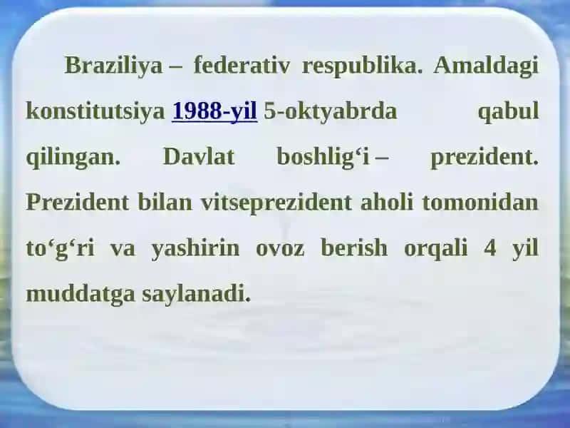 BRAZILIYA FEDERATIV RESPUBLIKASI 4
